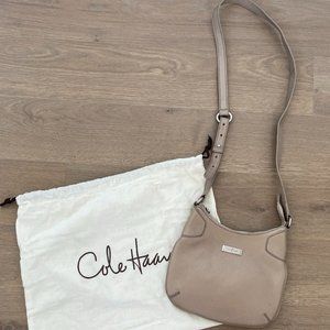 Cole Haan Small Tan Leather Crossbody Bag